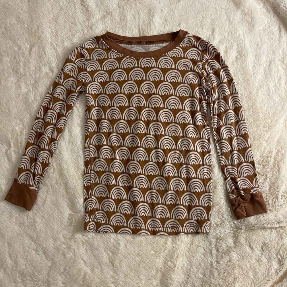 Little Sleepies rainbow top